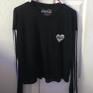 Coca-Cola Black Crop Shirt